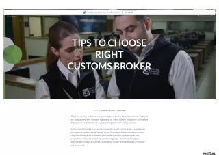 Tips to Choose Right Customs Broker