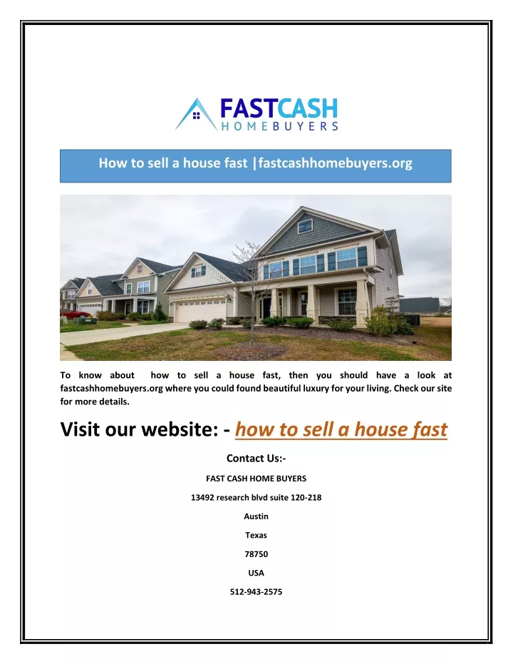 how to sell a house fast fastcashhomebuyers org