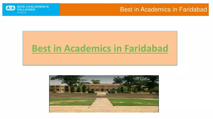 best in academics in faridabad