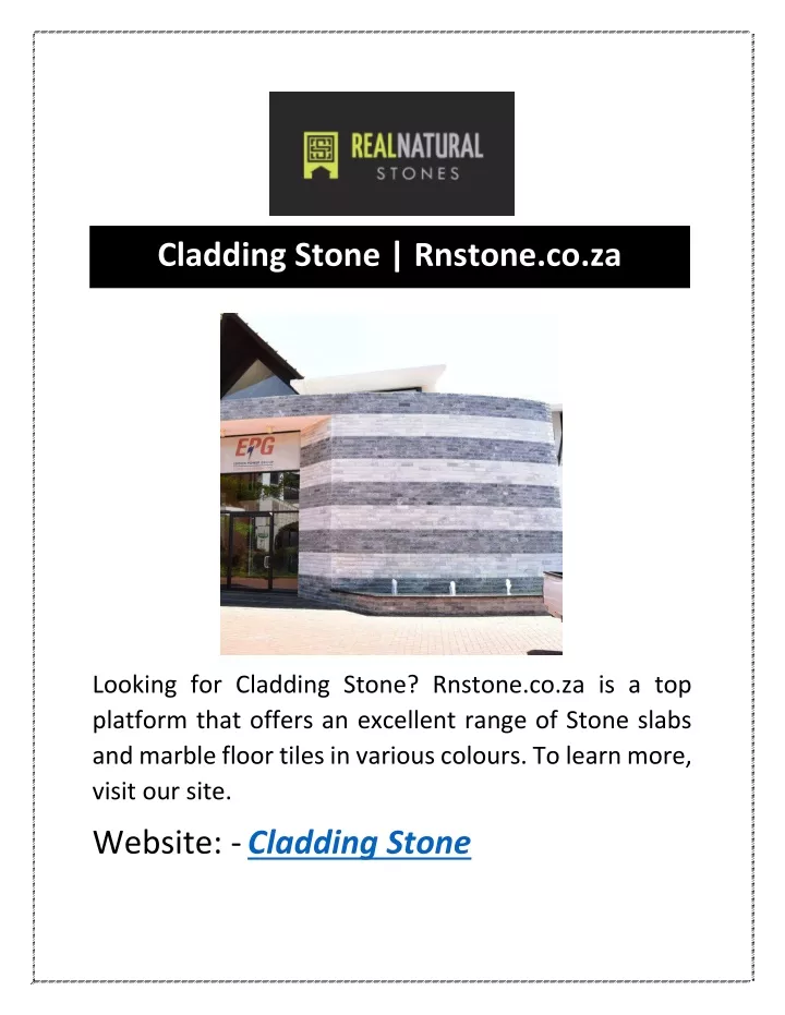 cladding stone rnstone co za