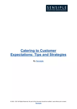 Catering to Customer Expectations_ Tips and Strategies