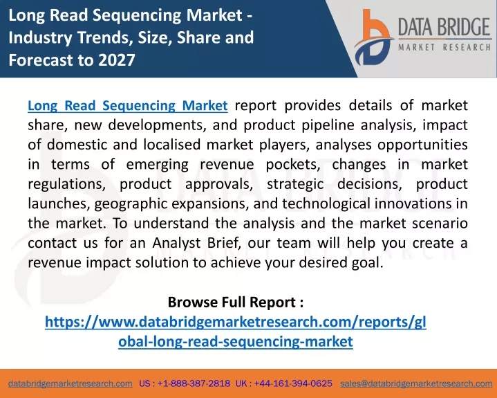 long read sequencing market industry trends size