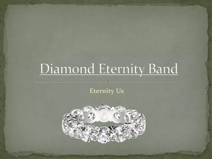 diamond eternity band