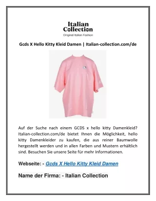 gcds x hello kitty kleid damen italian collection
