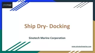 Best Ship Dry-Docking in Greece - Sinotech Marine Corporation