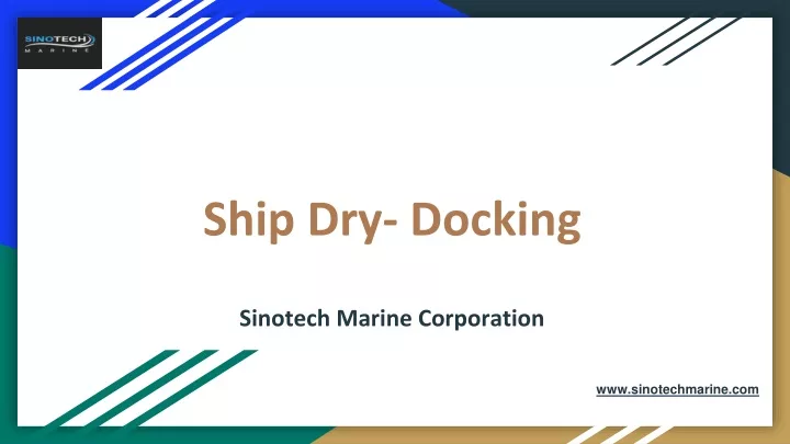 ship dry docking