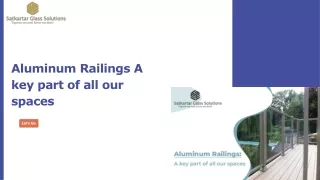 aluminum railings a key part of all our spaces
