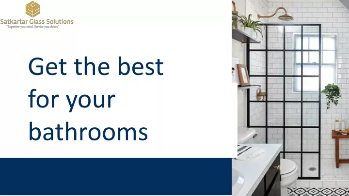 get the best for your bathrooms