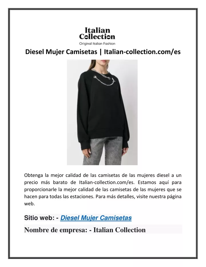 diesel mujer camisetas italian collection com es