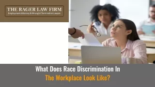 What Does Race Discrimination In The Workplace Look Like?