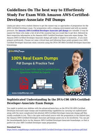AWS-Certified-Developer-Associate Pdf Dumps The Rational Planning Supply