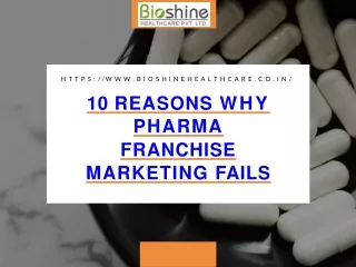 Top 7 Reasons for Failure in Pharma Franchise Marketing  91-7206070155