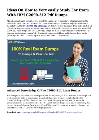 C2090-312 Pdf Dumps The Logical Preparation Resource