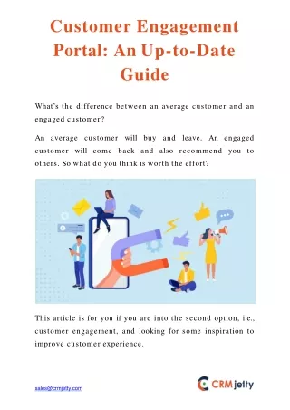customer engagement portal an up to date guide