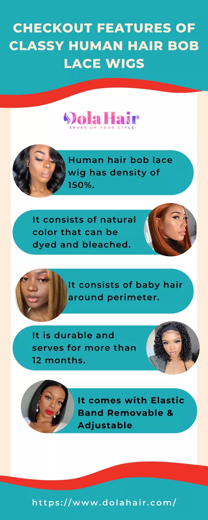 checkout features of classy human hair bob lace