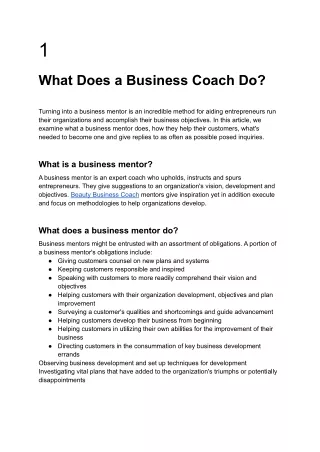 Beauty Business Coach