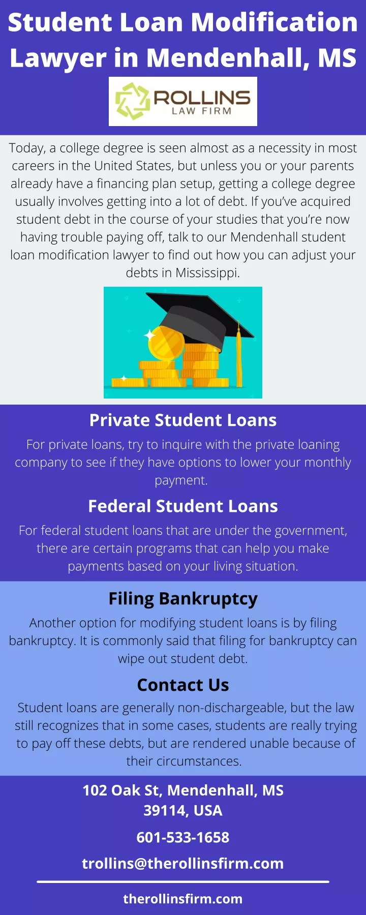 student loan modification lawyer in mendenhall ms