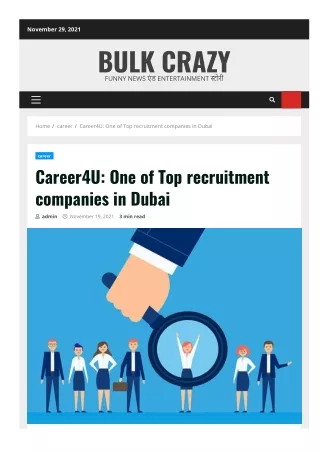 Career4U One of Top recruitment companies in Dubai