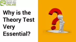 Why is the Theory Test Very Essential?