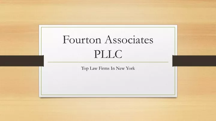 fourton associates pllc