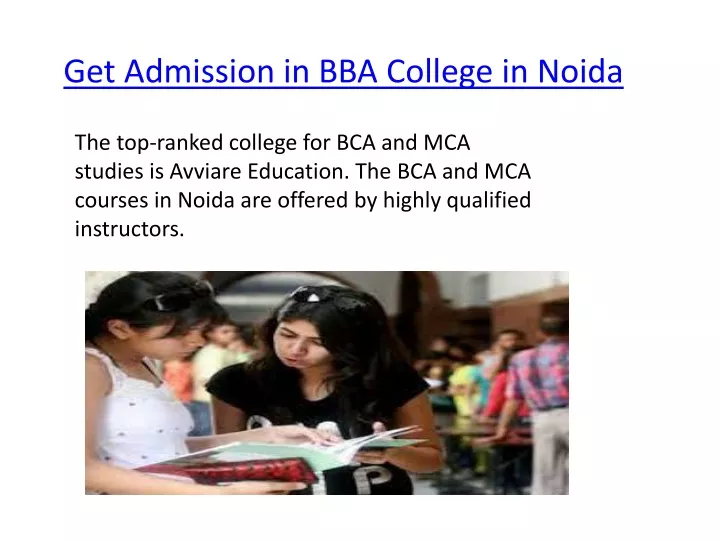 get admission in bba college in noida