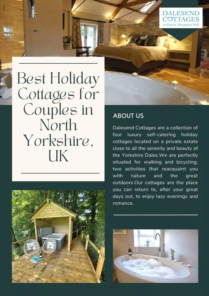 best holiday cottages for couples in north