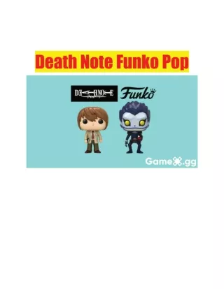 Death Note Funko Pop