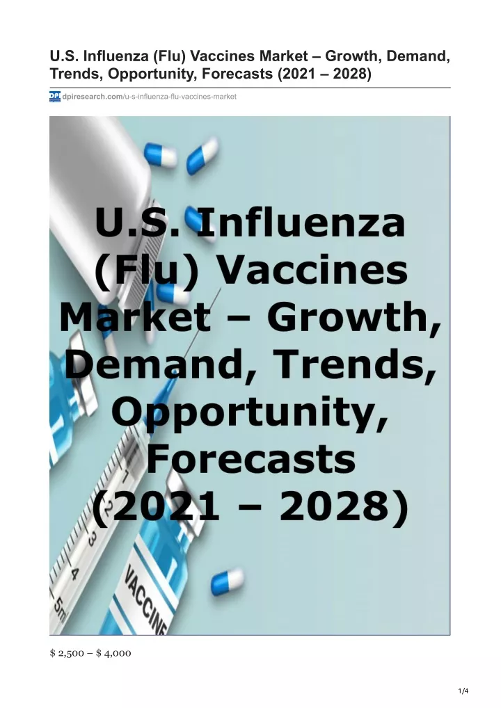 u s influenza flu vaccines market growth demand