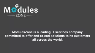 moduleszone is a leading it services company
