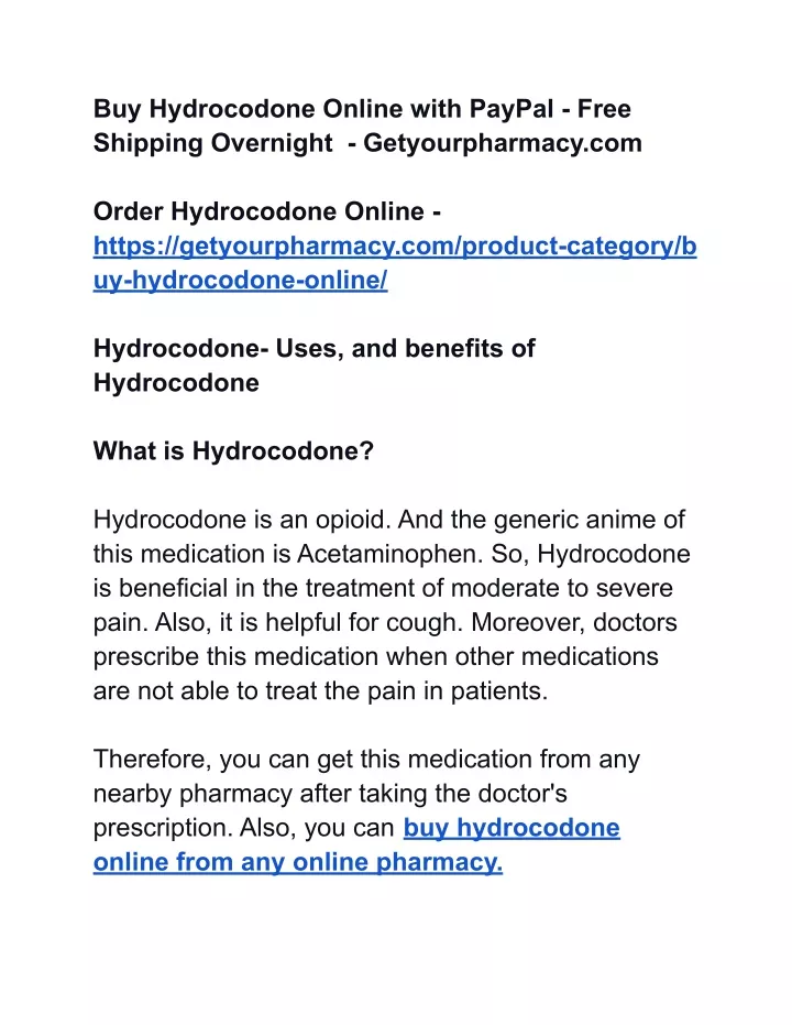 buy hydrocodone online with paypal free shipping