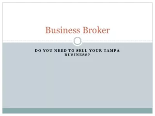 Business for sale in Florida
