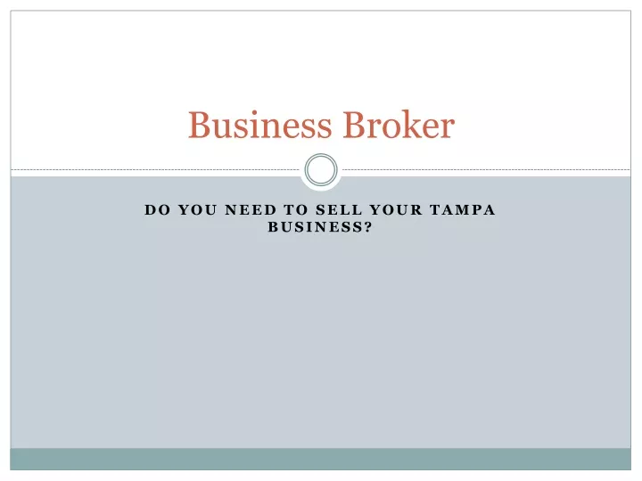 business broker