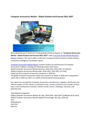 computer accessories market global outlook