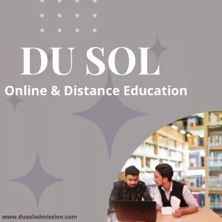 du sol online distance education