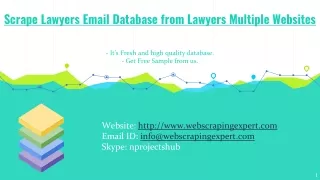 scrape lawyers email database from lawyers multiple websites