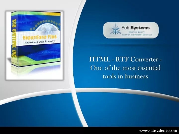 html rtf converter one of the most essential
