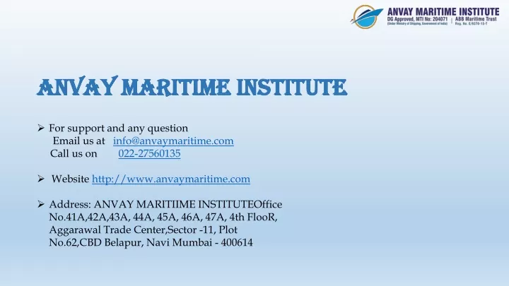 anvay maritime institute