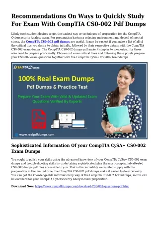 CS0-002 Pdf Dumps The Reasonable Planning Supply