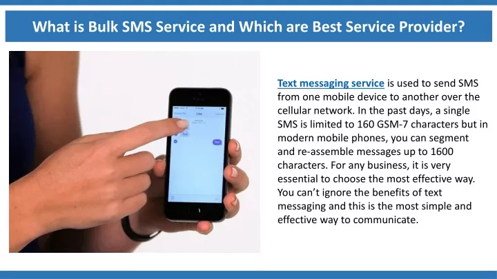 what is bulk sms service and which are best
