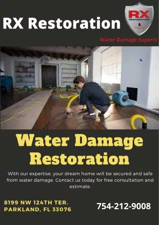 Water Damage Restoration | Deck Builders | E & L Star Construction