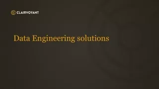 data engineering solutions