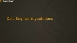 Data Engineering Tools
