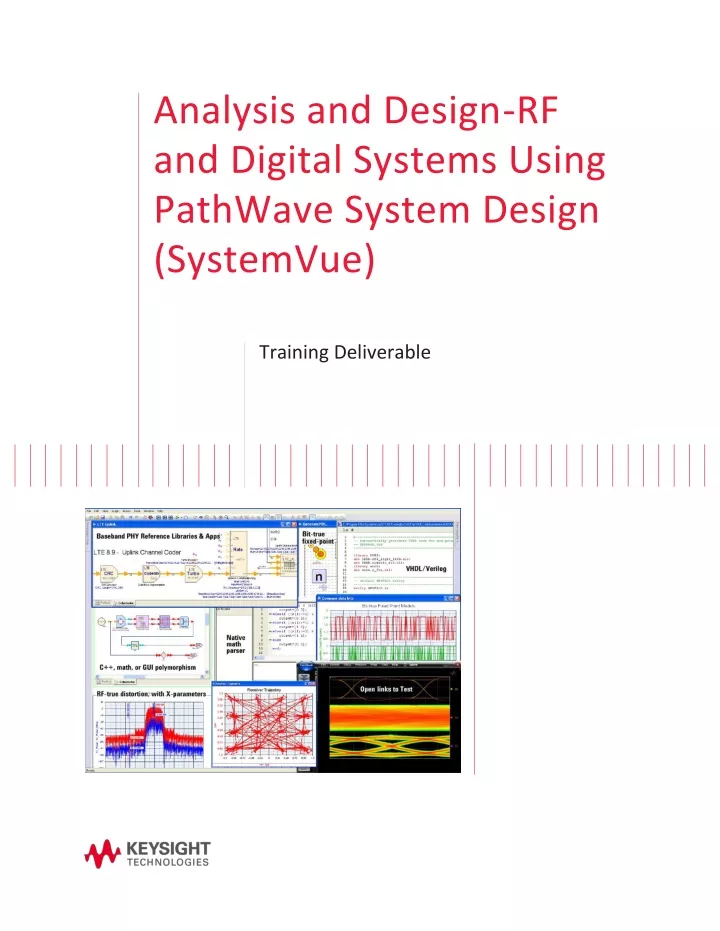 analysis and design rf and digital systems using