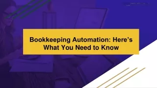 Bookkeeping Automation: Here’s What You Need to Know