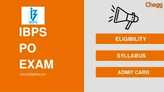 IBPS PO Exam Dates, Fees, Eligibility & Notification