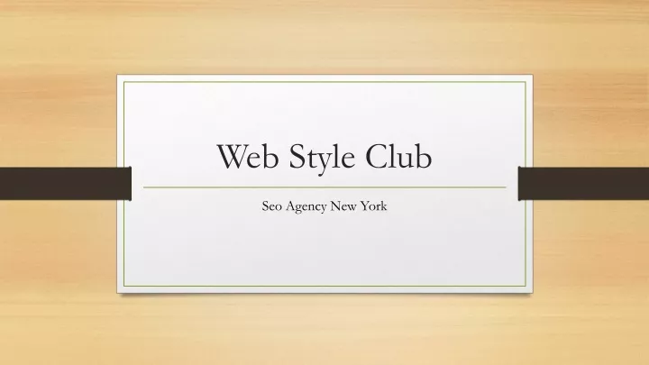 web style club