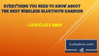 Best Wireless Bluetooth Earbuds