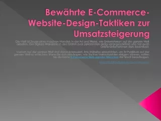 bew hrte e commerce website design taktiken zur umsatzsteigerung