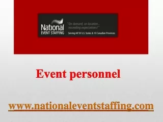event personnel