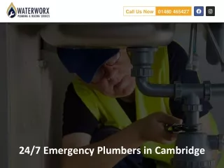 24/7 Emergency Plumbers in Cambridge